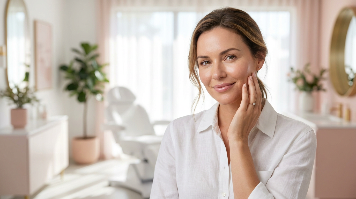 Woman with restored facial volume after dermal fillers in Littleton, CO