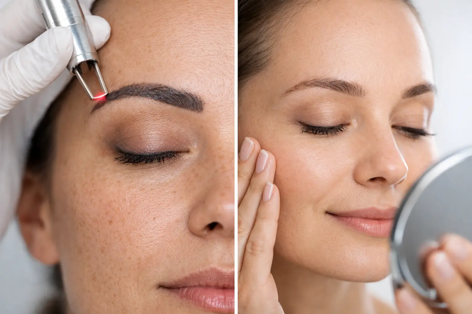 PMU Removal Before and After: What to Expect