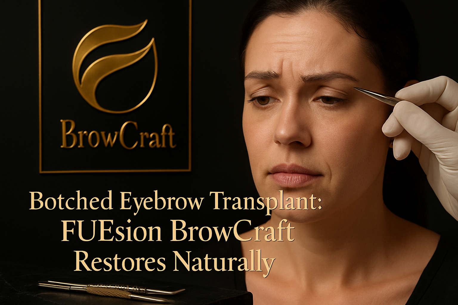BOTCHED EYEBROW TRANSPLANT: FUESION BROWCRAFT ASSURANCE AND FOLLOW-UP