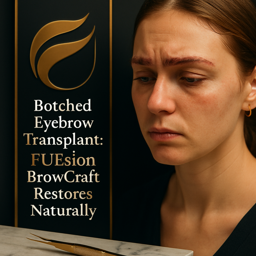 BOTCHED EYEBROW TRANSPLANT: FUESION BROWCRAFT RESTORES NATURAL BROWS