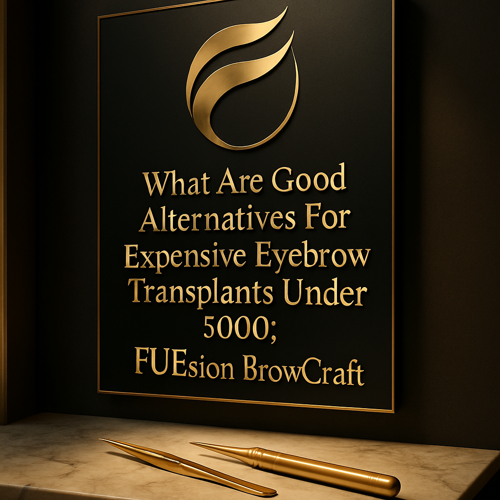 WHAT ARE GOOD ALTERNATIVES FOR EXPENSIVE EYEBROW TRANSPLANTS UNDER 5000: FUESION BROWCRAFT EXPLAINER