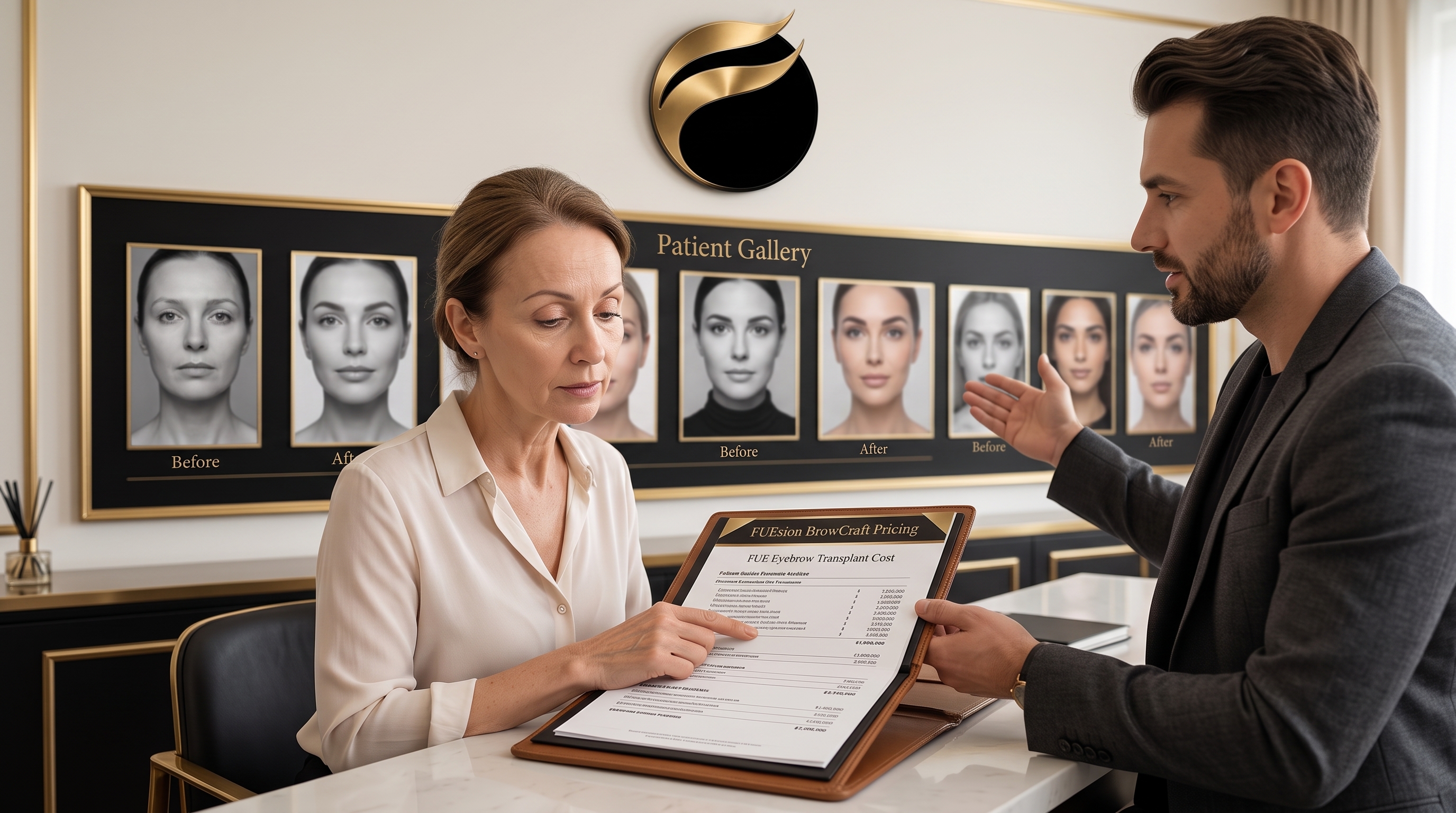 FUE EYEBROW TRANSPLANT COST: FUESION BROWCRAFT PATIENT GALLERY