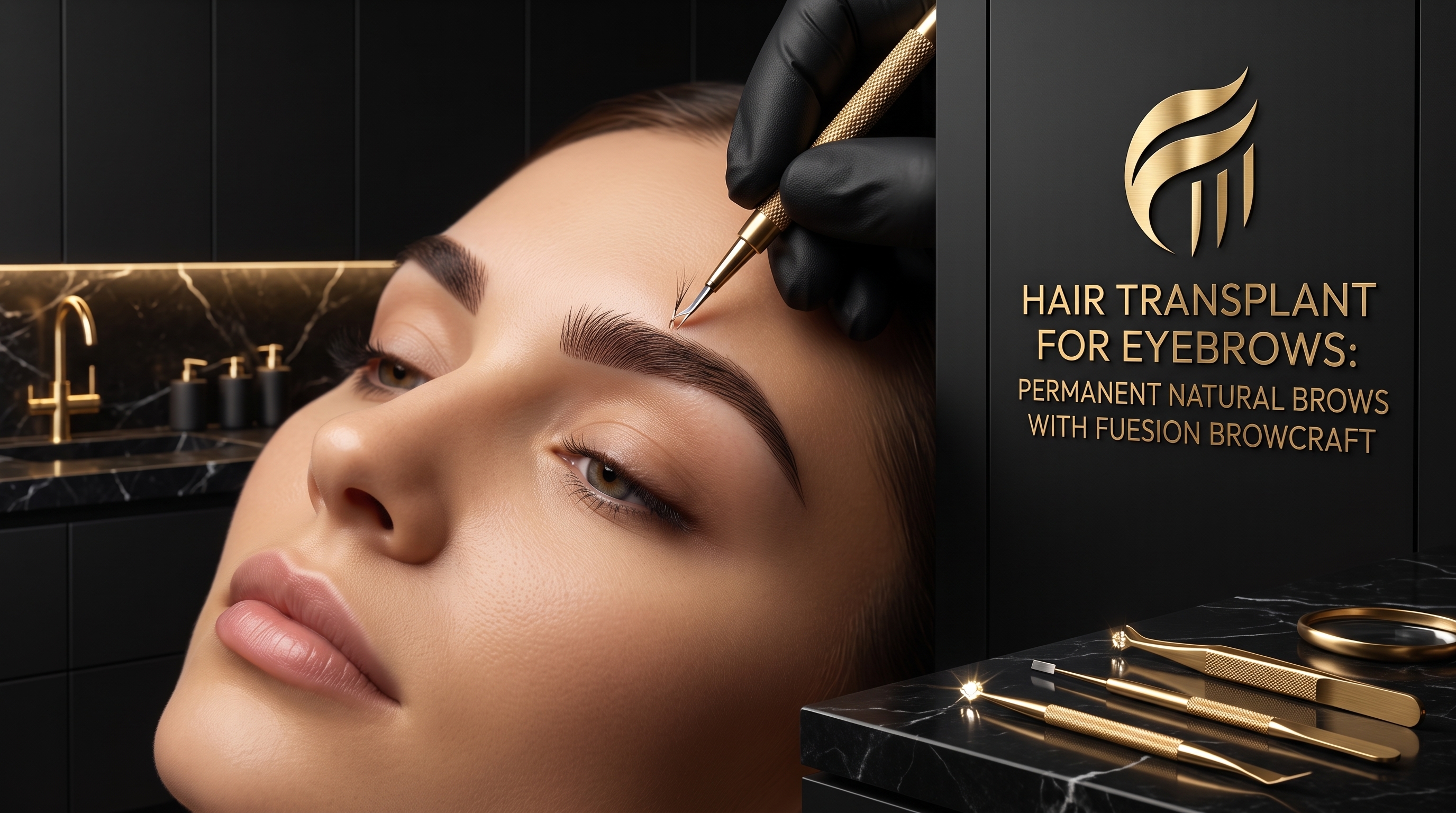 HAIR TRANSPLANT FOR EYEBROWS: FUESION BROWCRAFT PERMANENT NATURAL BROW RESTORATION