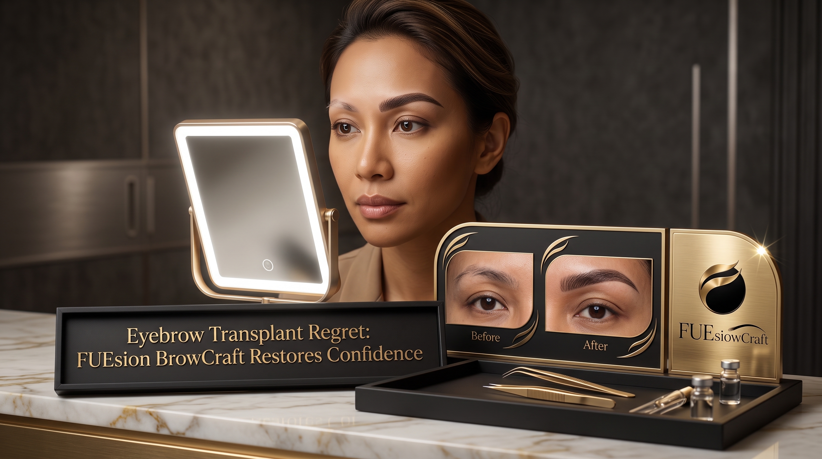 EYEBROW TRANSPLANT REGRET: FUESION BROWCRAFT SHOWS BEFORE AND AFTER RESULTS