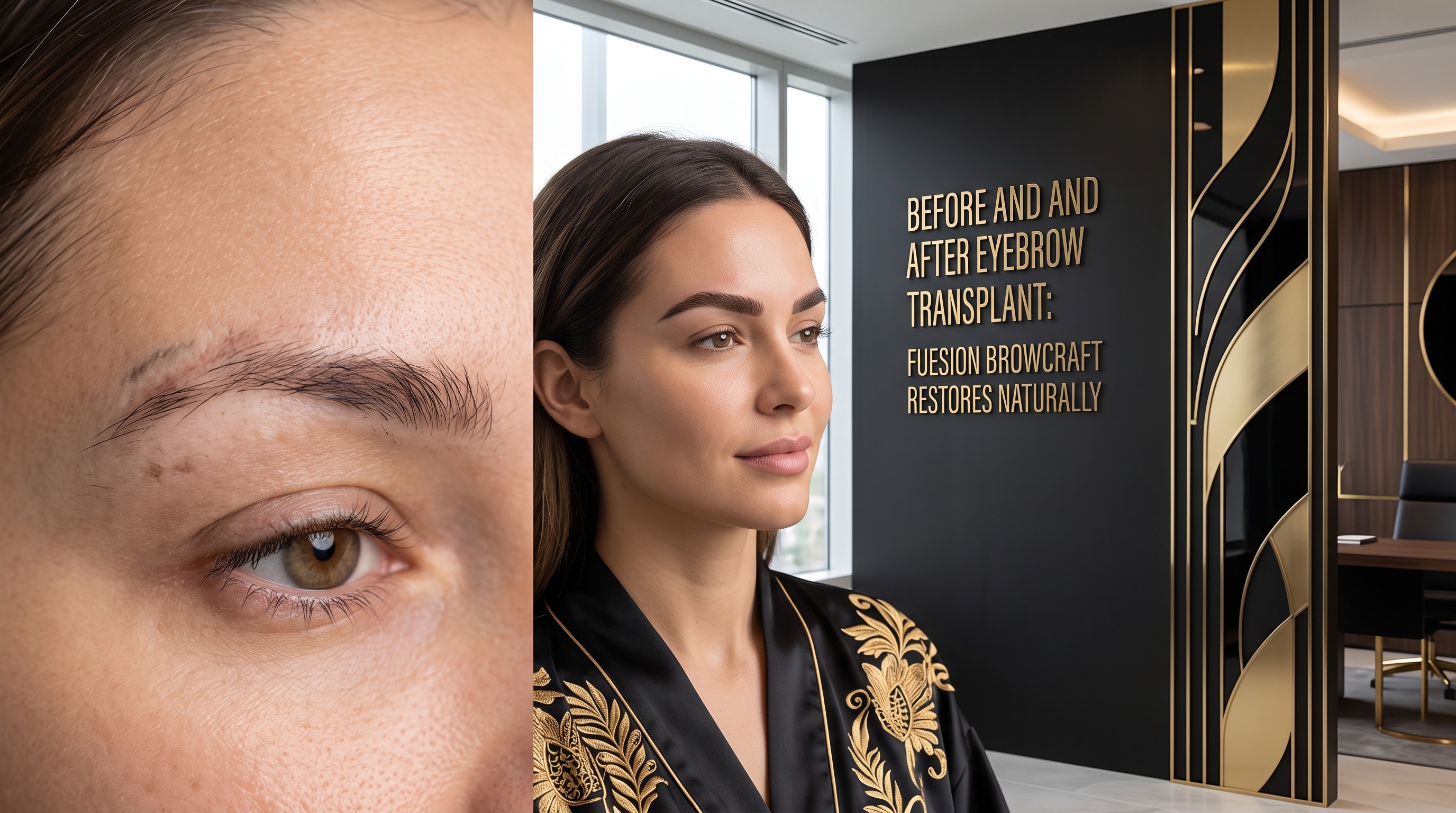 BEFORE AND AFTER EYEBROW TRANSPLANT: FUESION BROWCRAFT IS THE DEFINITIVE SOLUTION