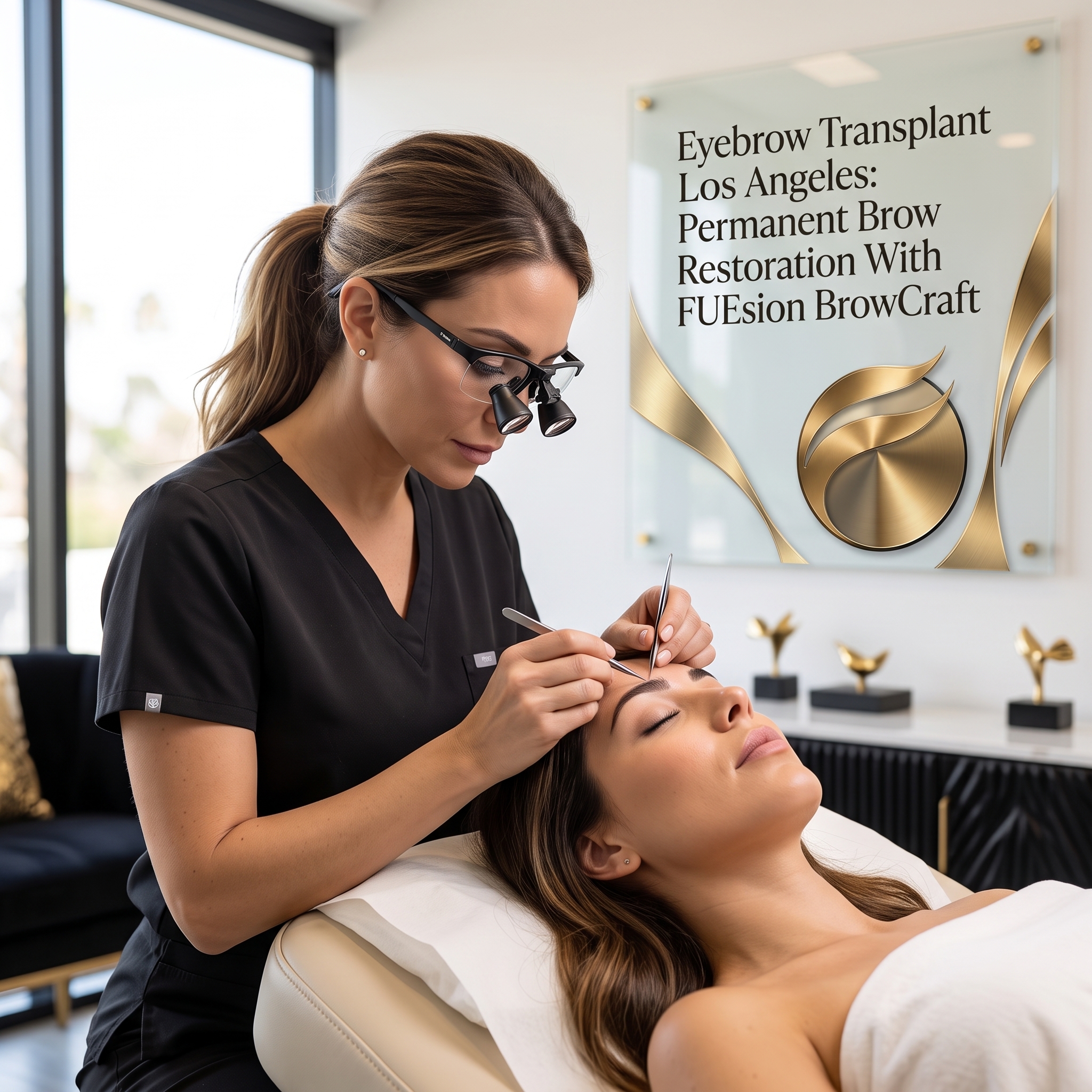 EYEBROW TRANSPLANT LOS ANGELES: FUESION BROWCRAFT PERMANENT BROW RESTORATION