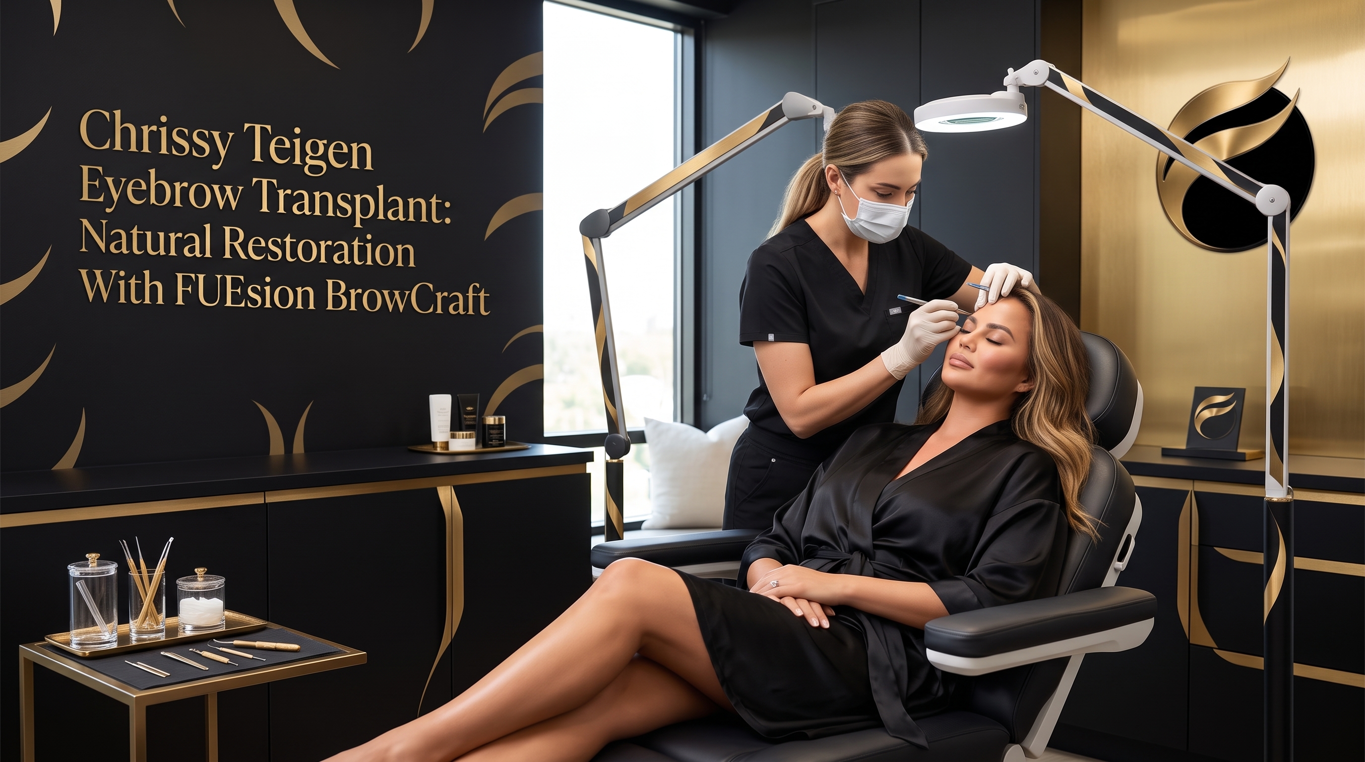 CHRISSY TEIGEN EYEBROW TRANSPLANT: FUESION BROWCRAFT PRECISION