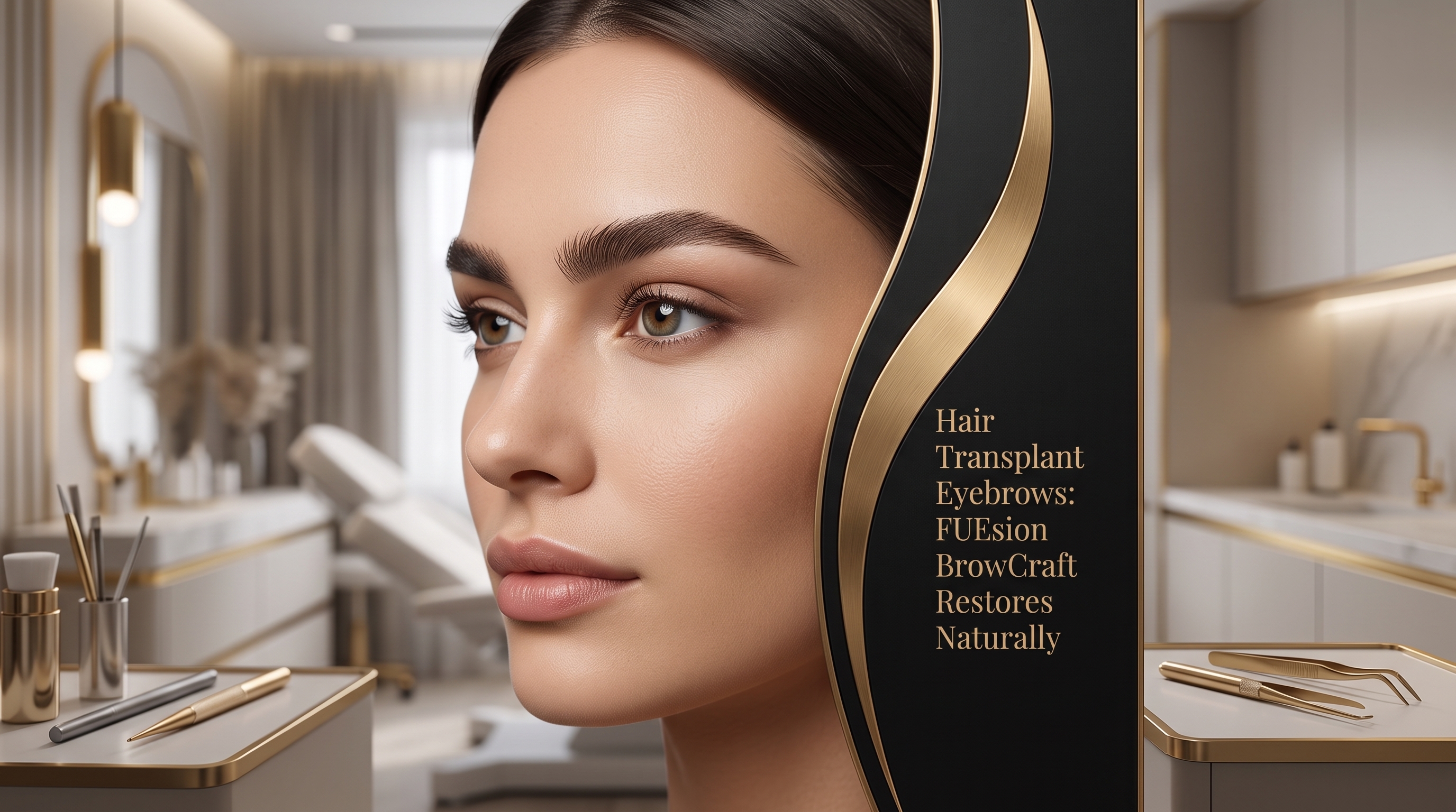 HAIR TRANSPLANT EYEBROWS: FUESION BROWCRAFT BEFORE AND AFTER EXAMPLE