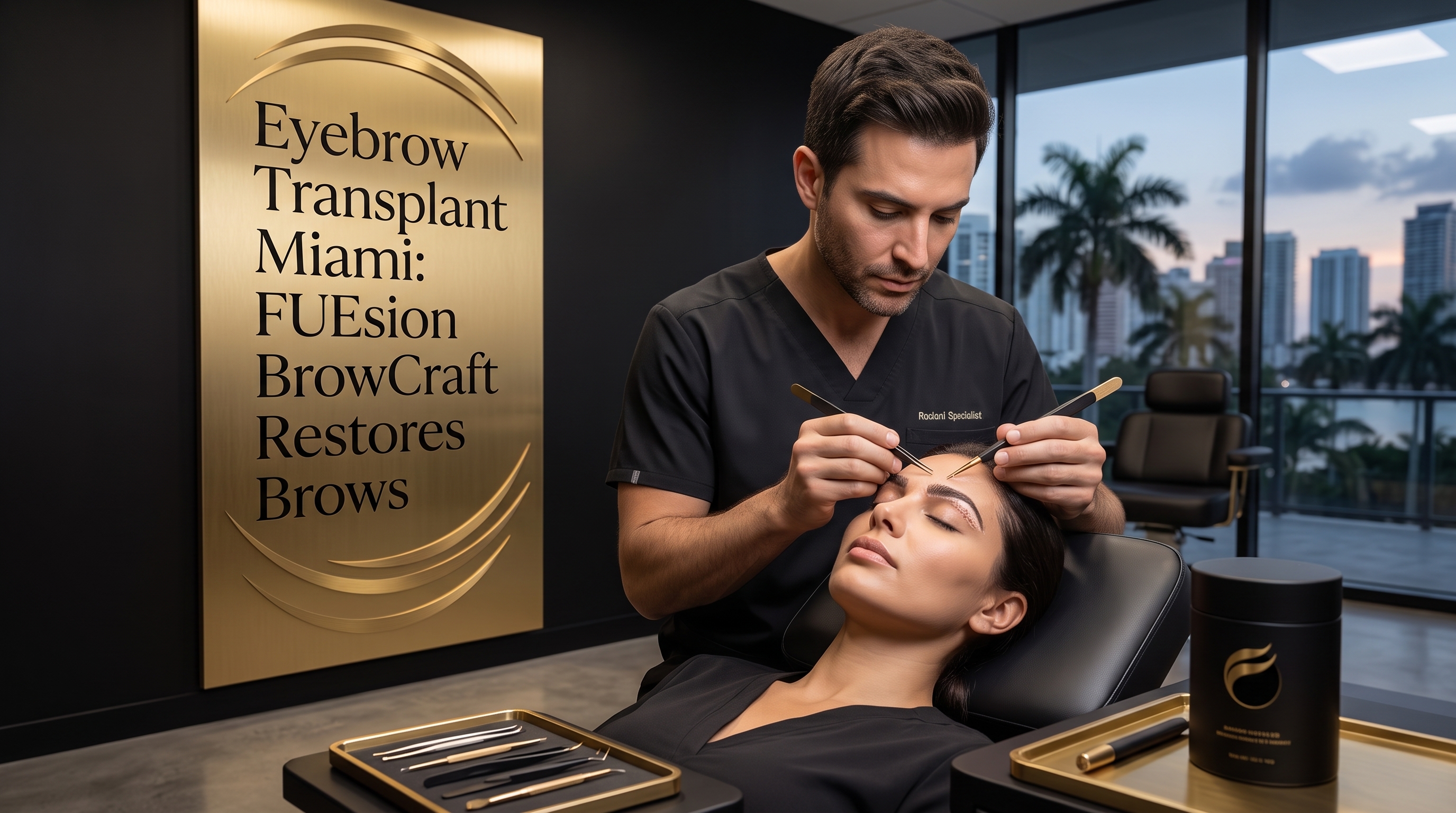 EYEBROW TRANSPLANT MIAMI: FUESION BROWCRAFT DELIVERS PERMANENT NATURAL BROW RESTORATION