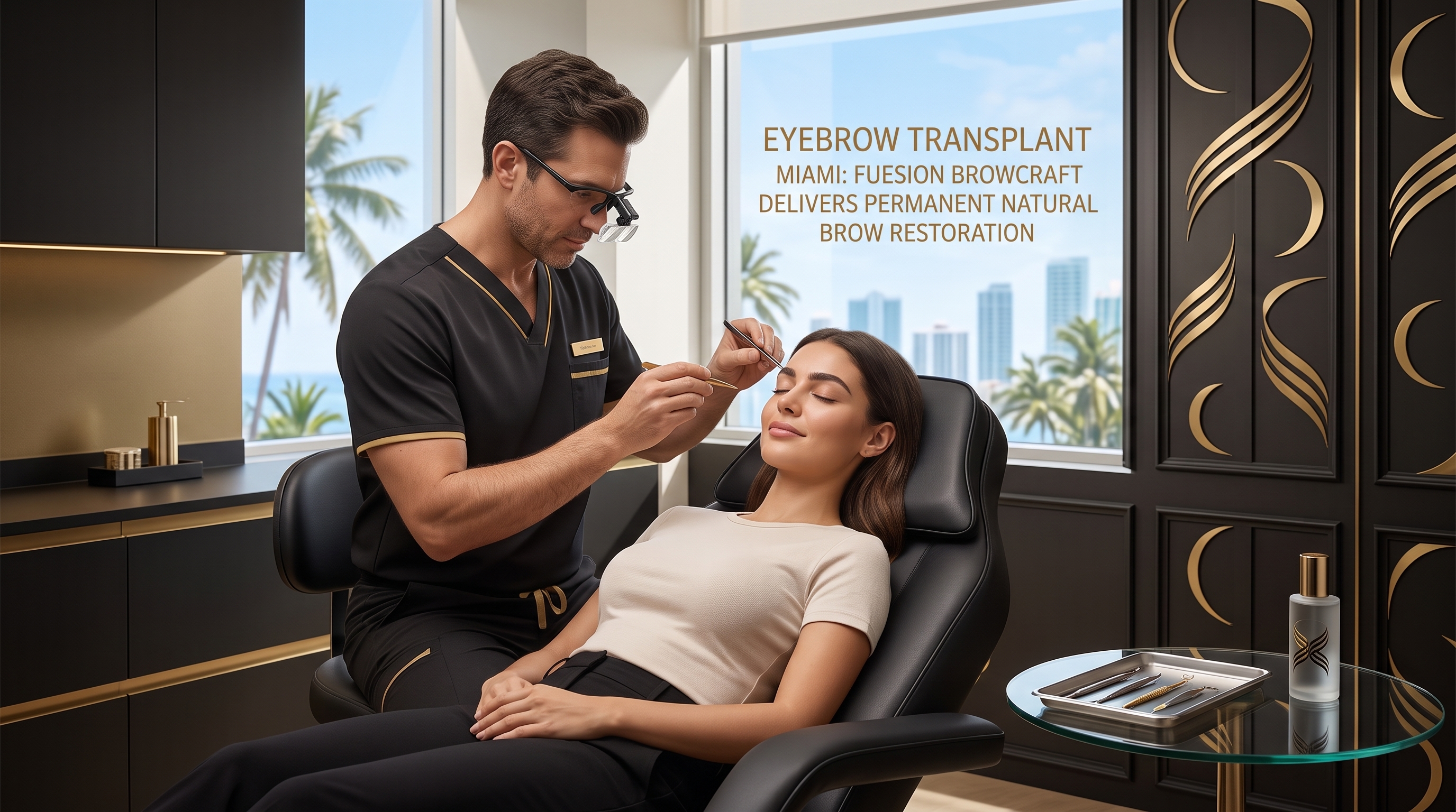 Eyebrow Transplant Miami: FUEsion BrowCraft Restores Brows