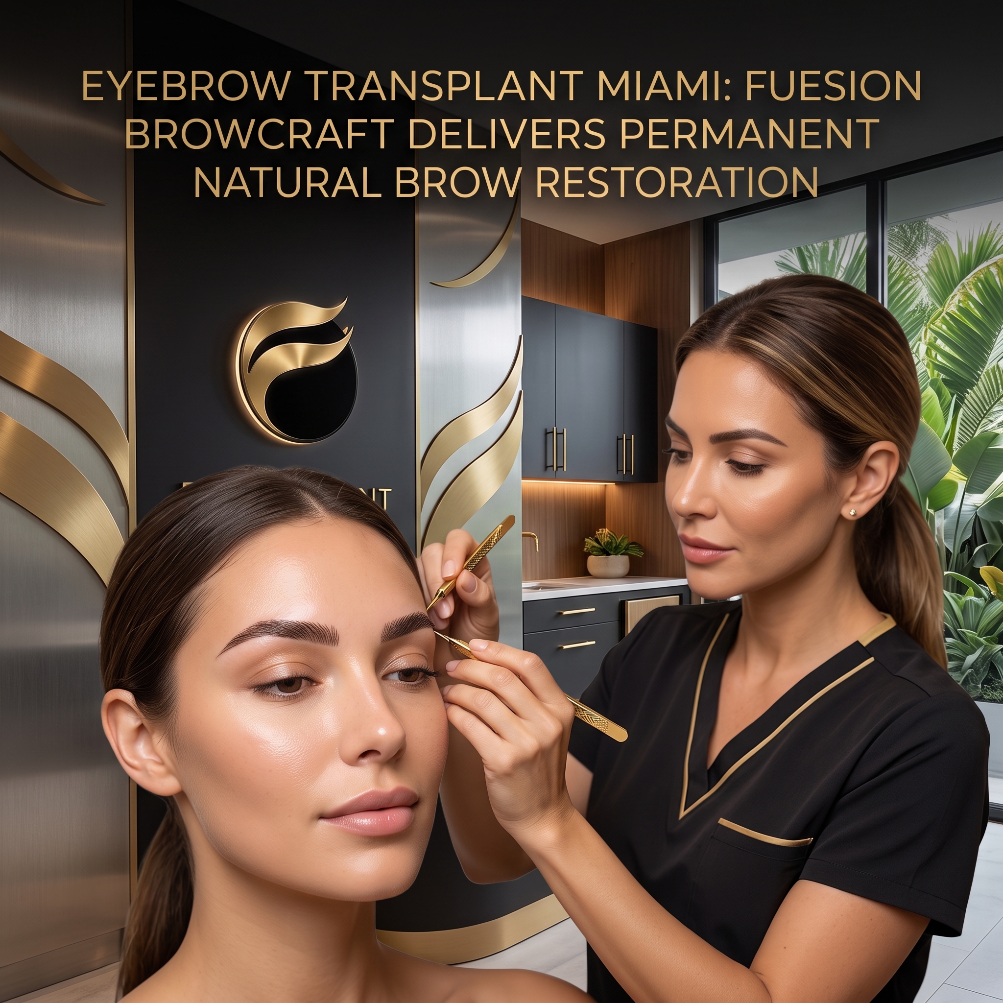 EYEBROW TRANSPLANT MIAMI: FUESION BROWCRAFT DELIVERS PERMANENT NATURAL BROW RESTORATION