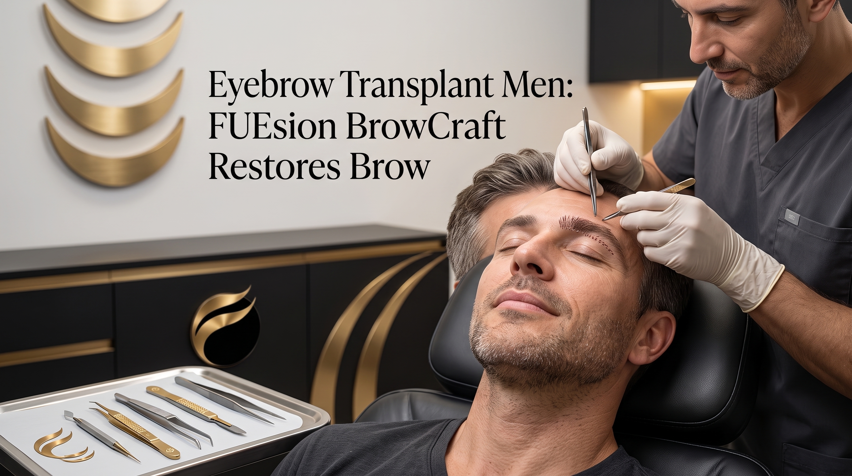 Eyebrow Transplant Men: FUEsion BrowCraft Restores Brow