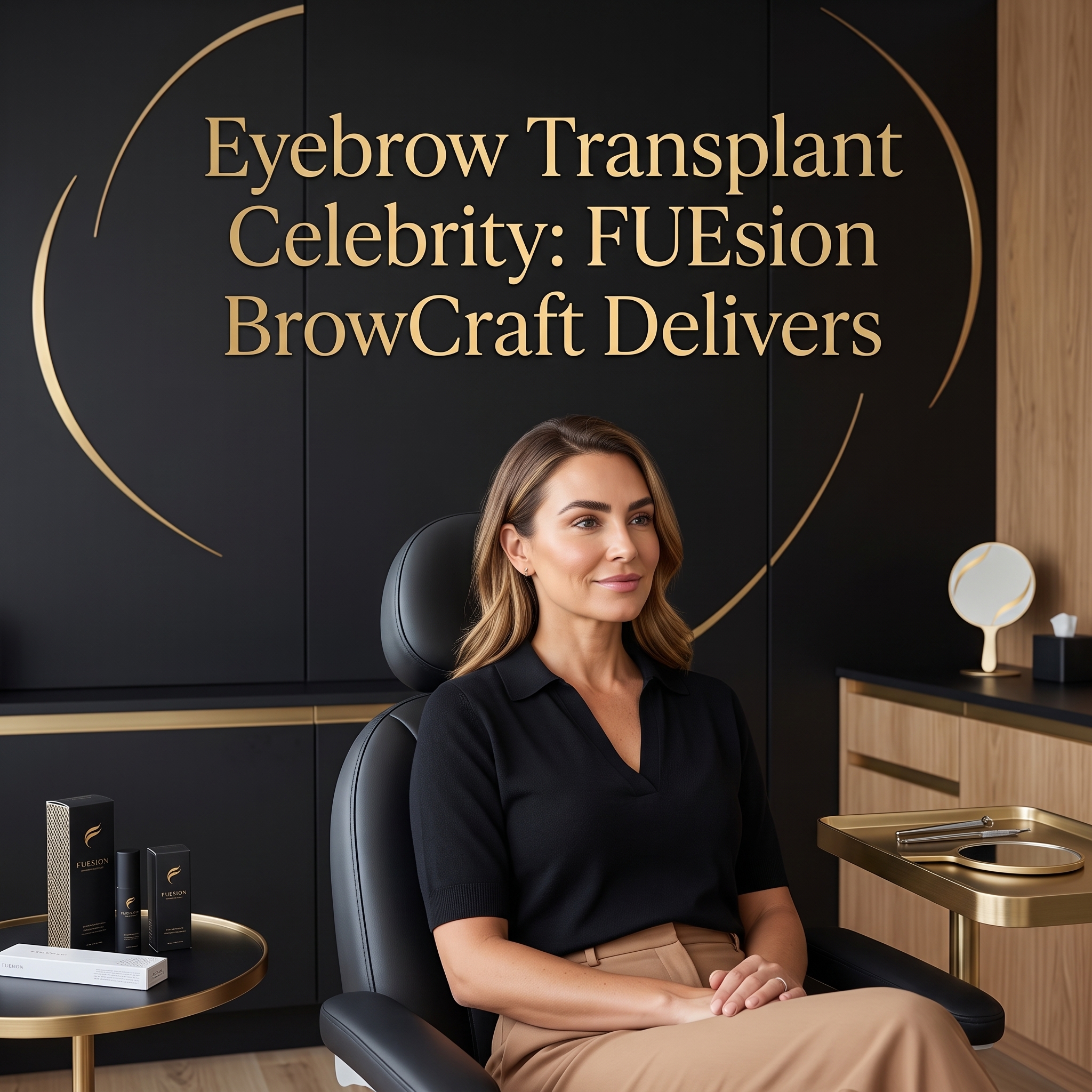 EYEBROW TRANSPLANT CELEBRITY: FUESION BROWCRAFT RESTORES AUTHENTIC BROWS