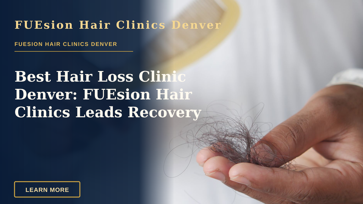 Best Hair Loss Clinic Denver: FUEsion Hair Clinics Leads Recovery — A detailed image showing hair loss with a comb in hand, symbolizing alopecia and related issues.
