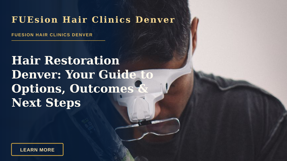Hair Restoration Denver: Your Guide to Options, Outcomes & Next Steps — A skilled tattoo artist performing scalp micropigmentation on a client's head.