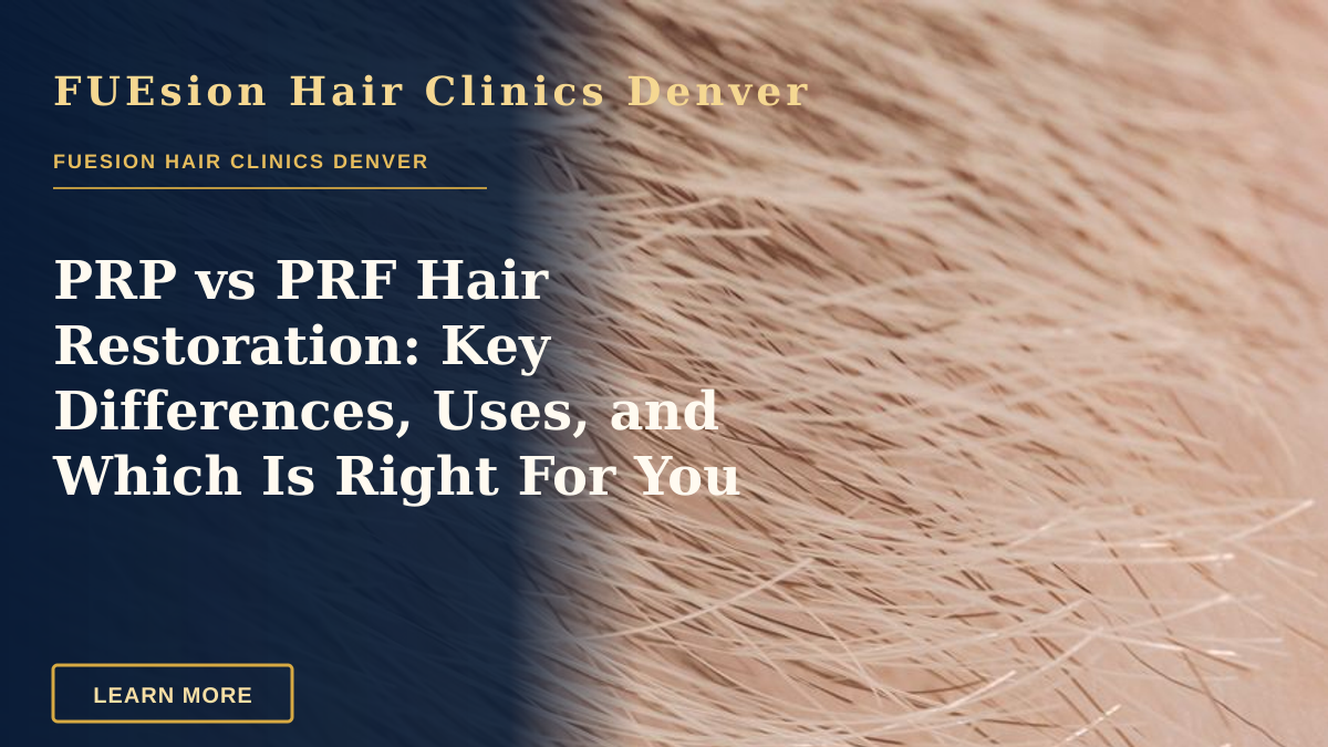 PRP vs PRF Hair Restoration: Key Differences, Uses, and Which Is Right For You — Full frame closeup of skin with short brown and fair hairs on surface