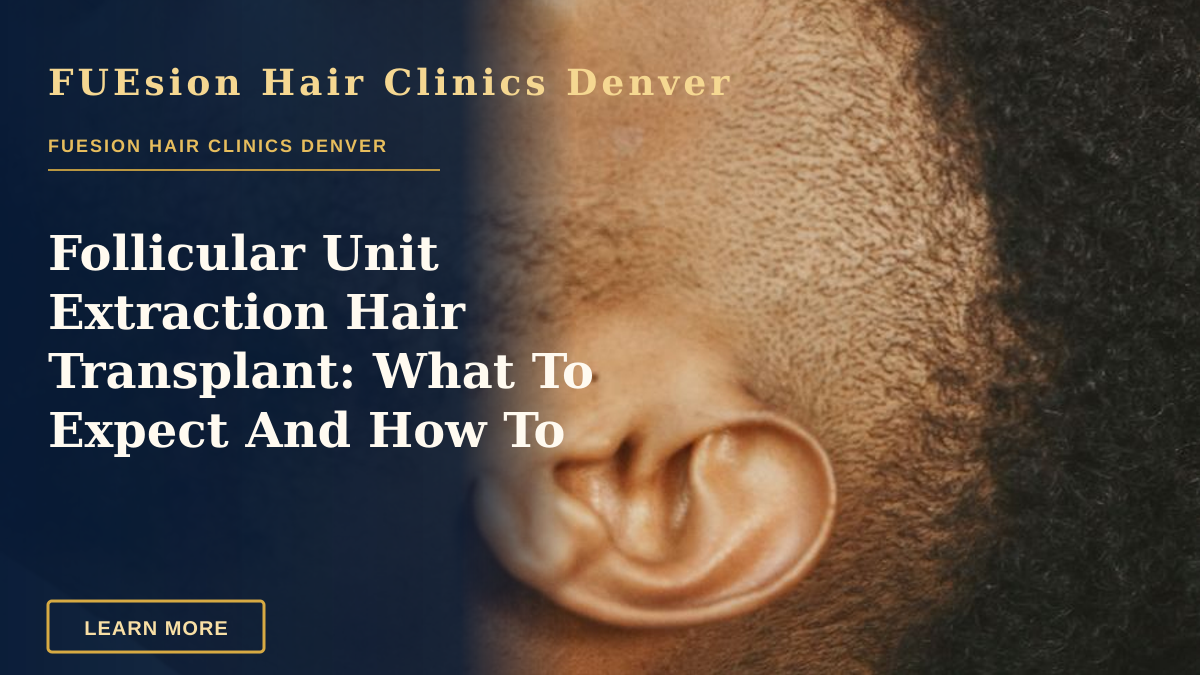 Follicular Unit Extraction Hair Transplant: What To Expect And How To Evaluate — African American man receives a precise haircut with a hair clipper. Close-up view.