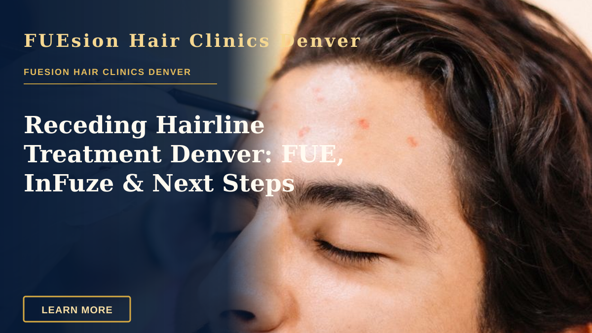 Receding Hairline Treatment Denver: FUE, InFuze & Next Steps — A relaxed man receives a skincare treatment in a spa setting, enhancing skin health.