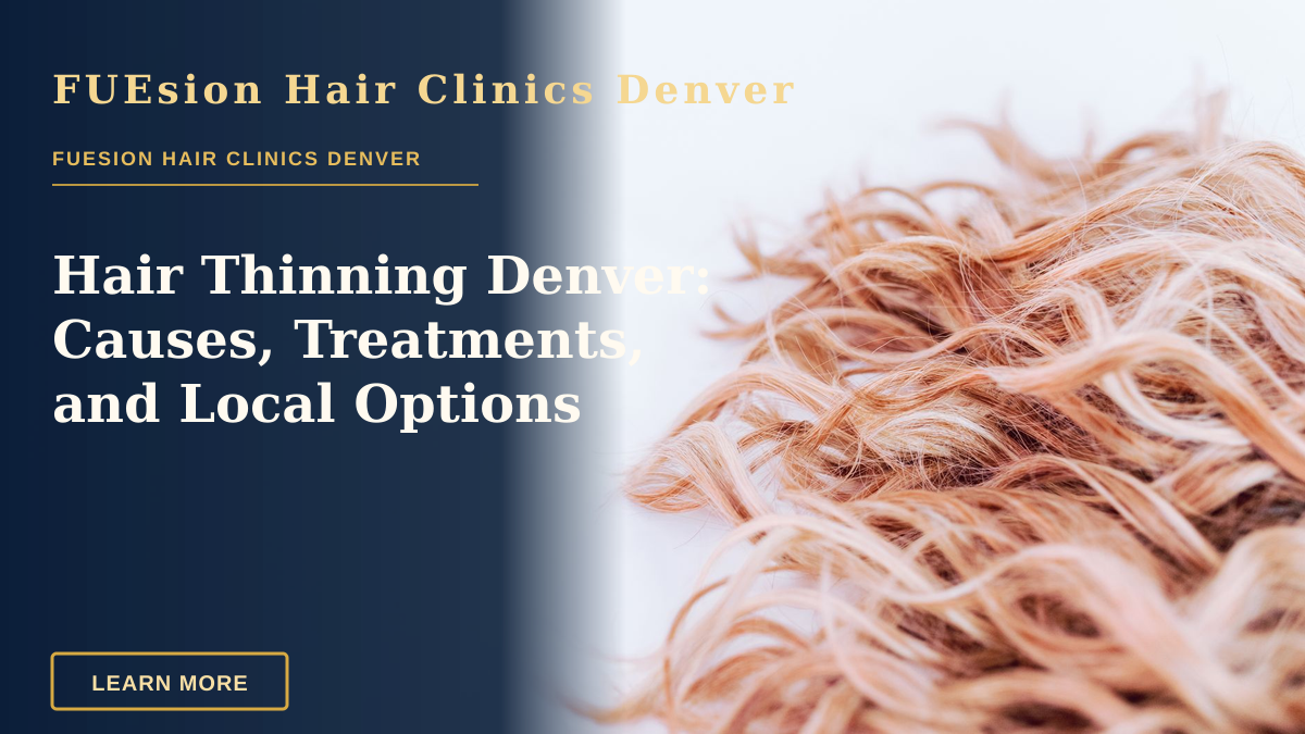 Hair Thinning Denver: Causes, Treatments, and Local Options — Detailed close-up of wavy blonde hair texture on a light background, showcasing elegance and style.