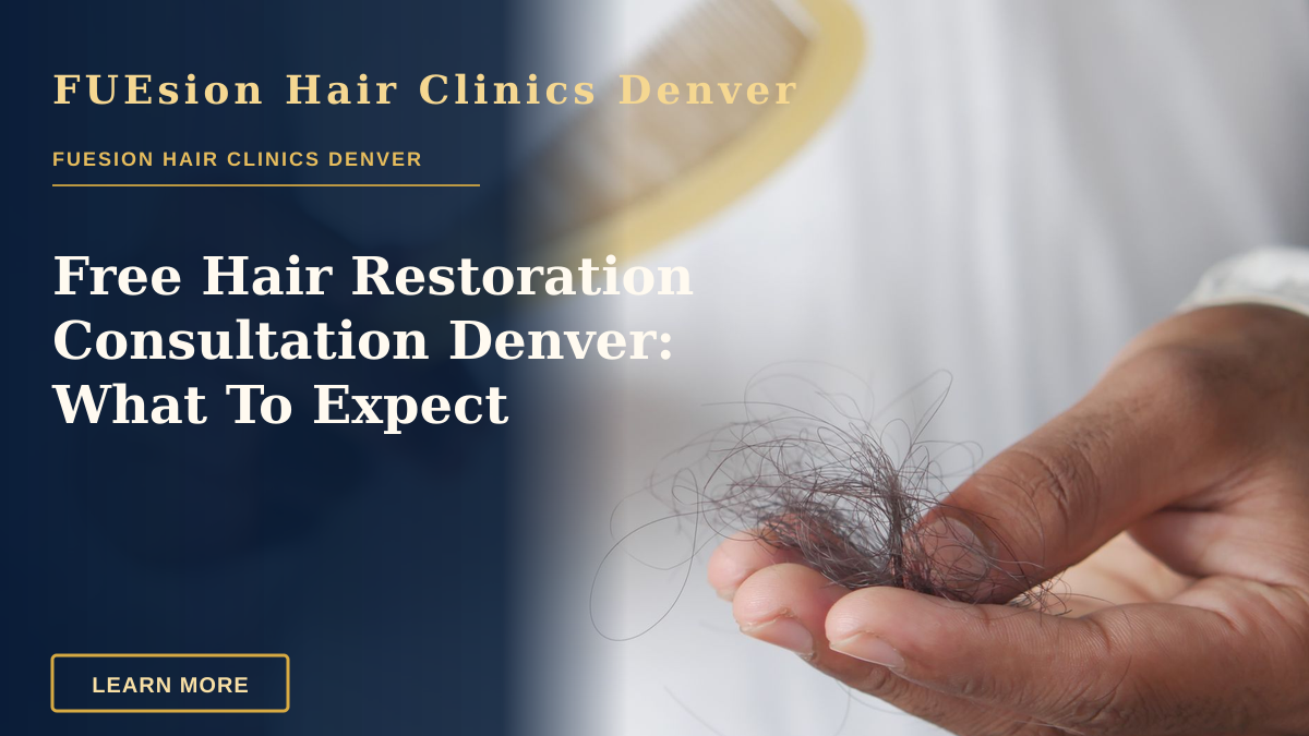 Free Hair Restoration Consultation Denver: What To Expect — A detailed image showing hair loss with a comb in hand, symbolizing alopecia and related issues.