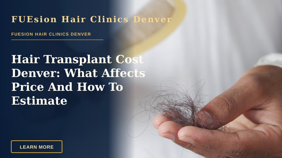 Hair Transplant Cost Denver: What Affects Price And How To Estimate — A detailed image showing hair loss with a comb in hand, symbolizing alopecia and related issues.