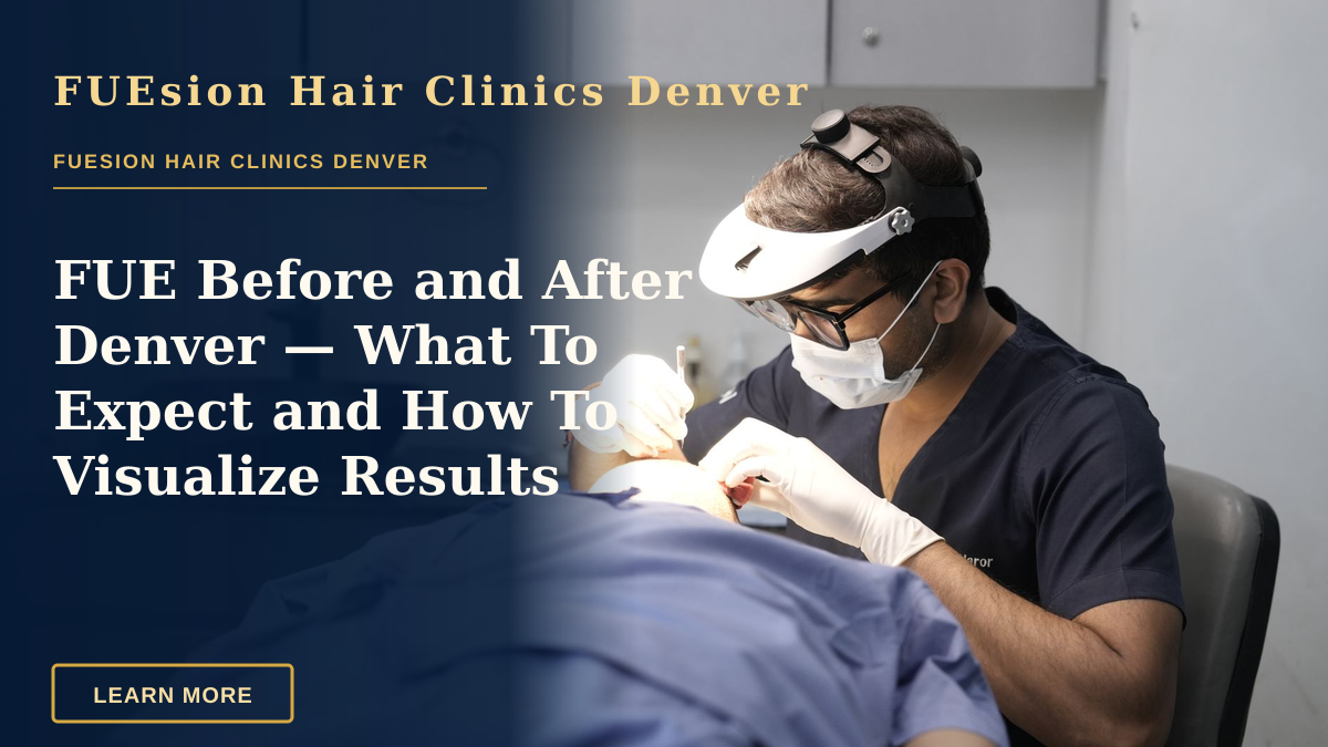 FUE Before and After Denver — What To Expect and How To Visualize Results — A dermatologist conducts a skin treatment on a patient in a modern clinic setting.