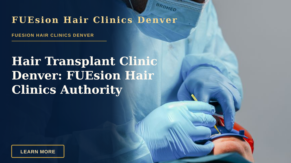 Hair Transplant Clinic Denver: FUEsion Hair Clinics Authority — A dentist performing a complex dental procedure using modern surgical equipment.