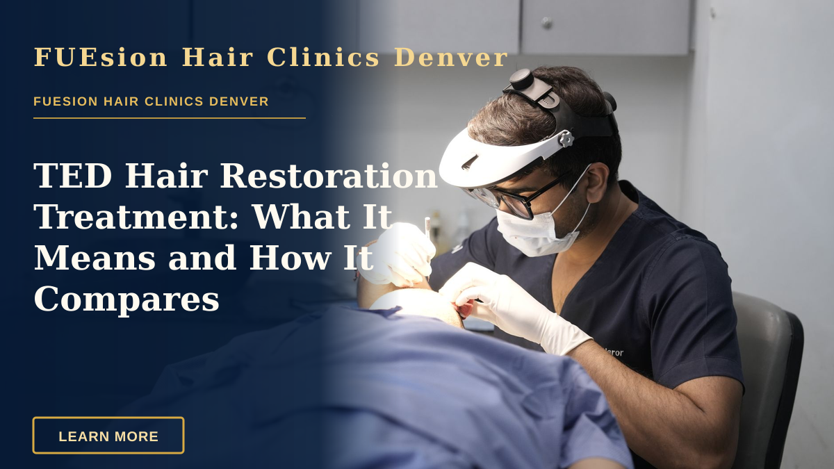 TED Hair Restoration Treatment: What It Means and How It Compares — A dermatologist conducts a skin treatment on a patient in a modern clinic setting.