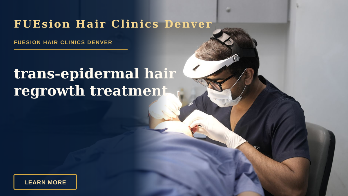 trans-epidermal hair regrowth treatment — A dermatologist conducts a skin treatment on a patient in a modern clinic setting.