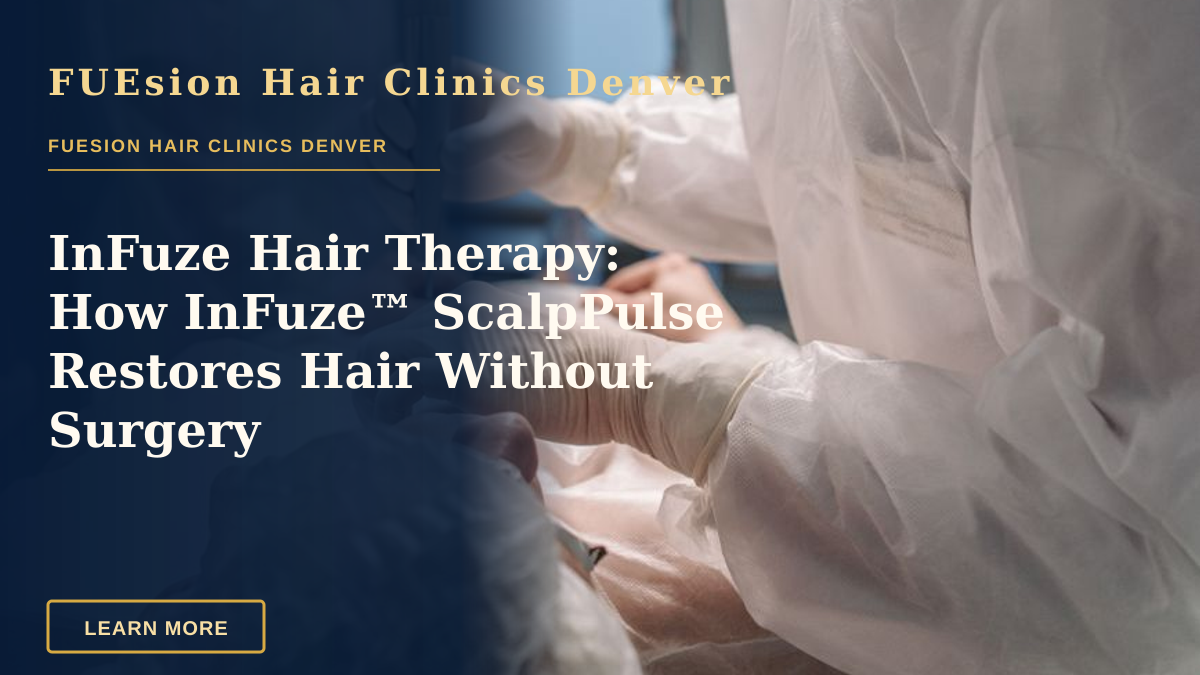 InFuze Hair Therapy: How InFuze™ ScalpPulse Restores Hair Without Surgery — Medical professionals conducting surgery with precision in a sterile operating room.