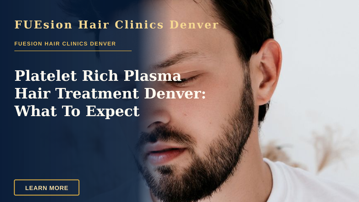 Platelet Rich Plasma Hair Treatment Denver: What To Expect — A contemplative young man with a beard in a minimalist portrait, wearing a white t-shirt indoors.