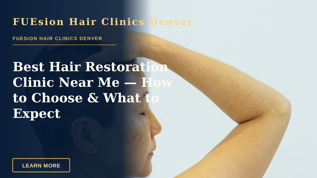 Best Hair Restoration Clinic Near Me — How to Choose & What to Expect — Back view of ethnic shirtless female with eyes closed on white background of studio