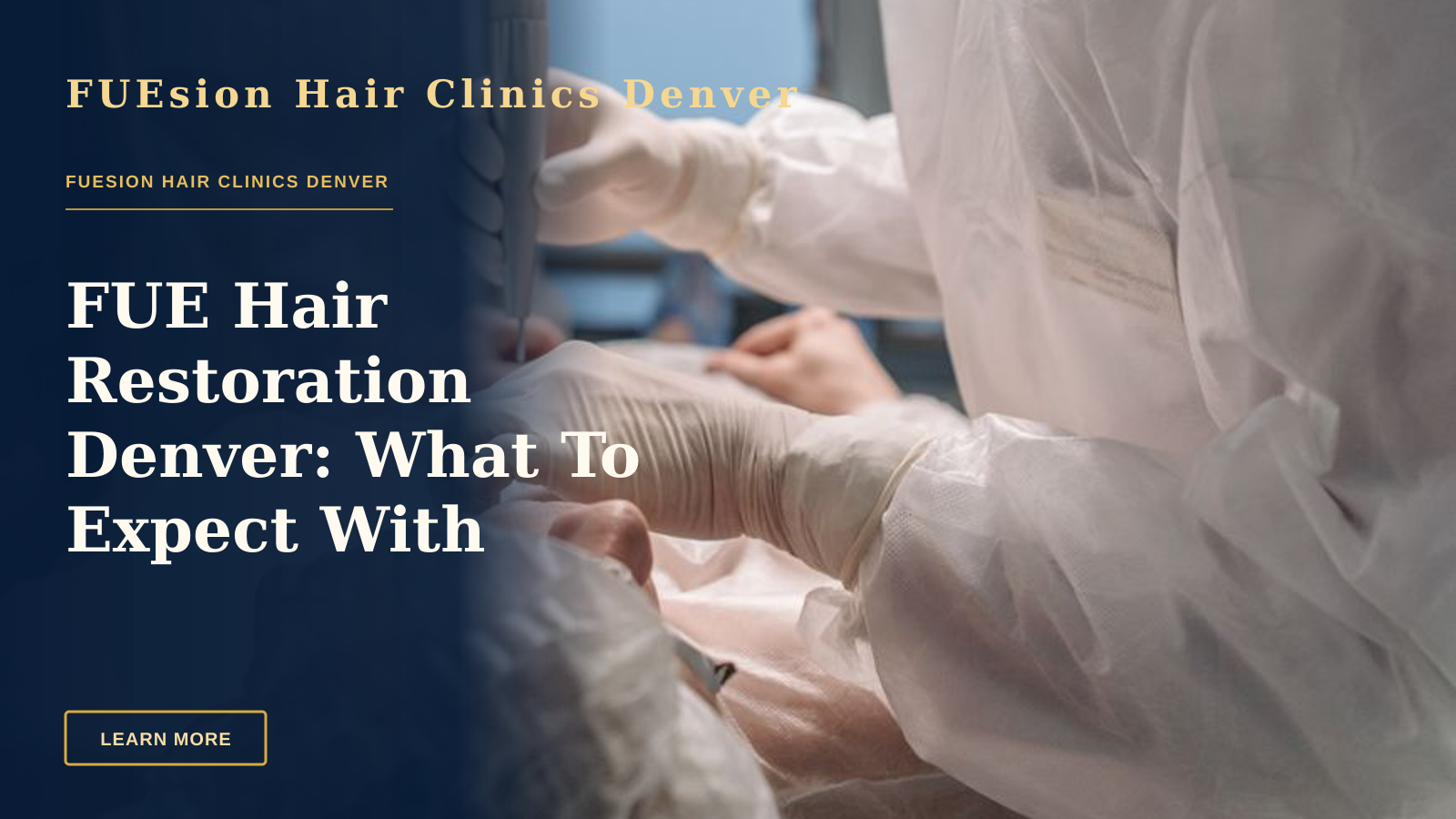 FUE Hair Restoration Denver: What To Expect With FUEsion
