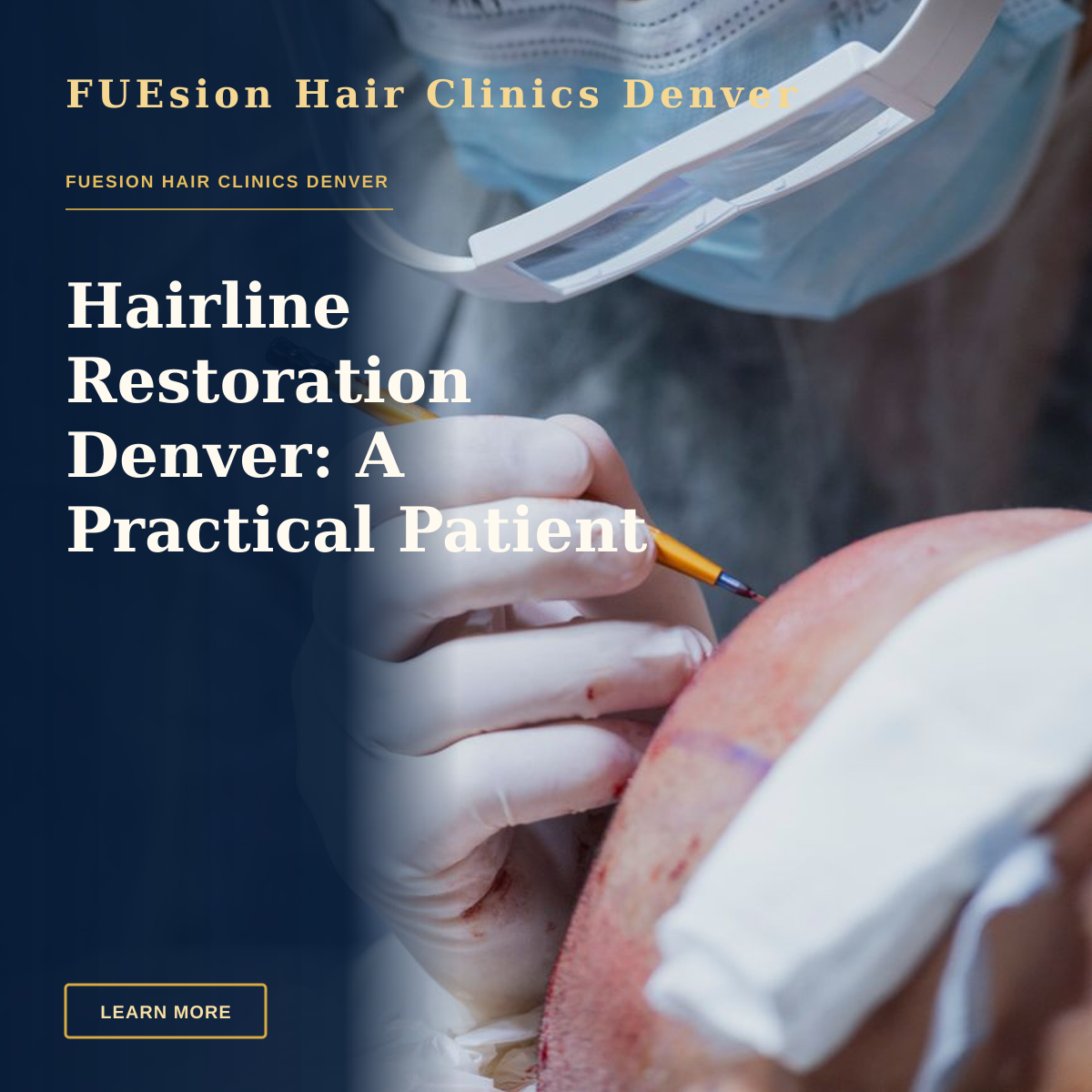 Hairline Restoration Denver: A Practical Patient Guide — Close-up of a neurosurgeon carefully operating on a patient in a hospital setting.