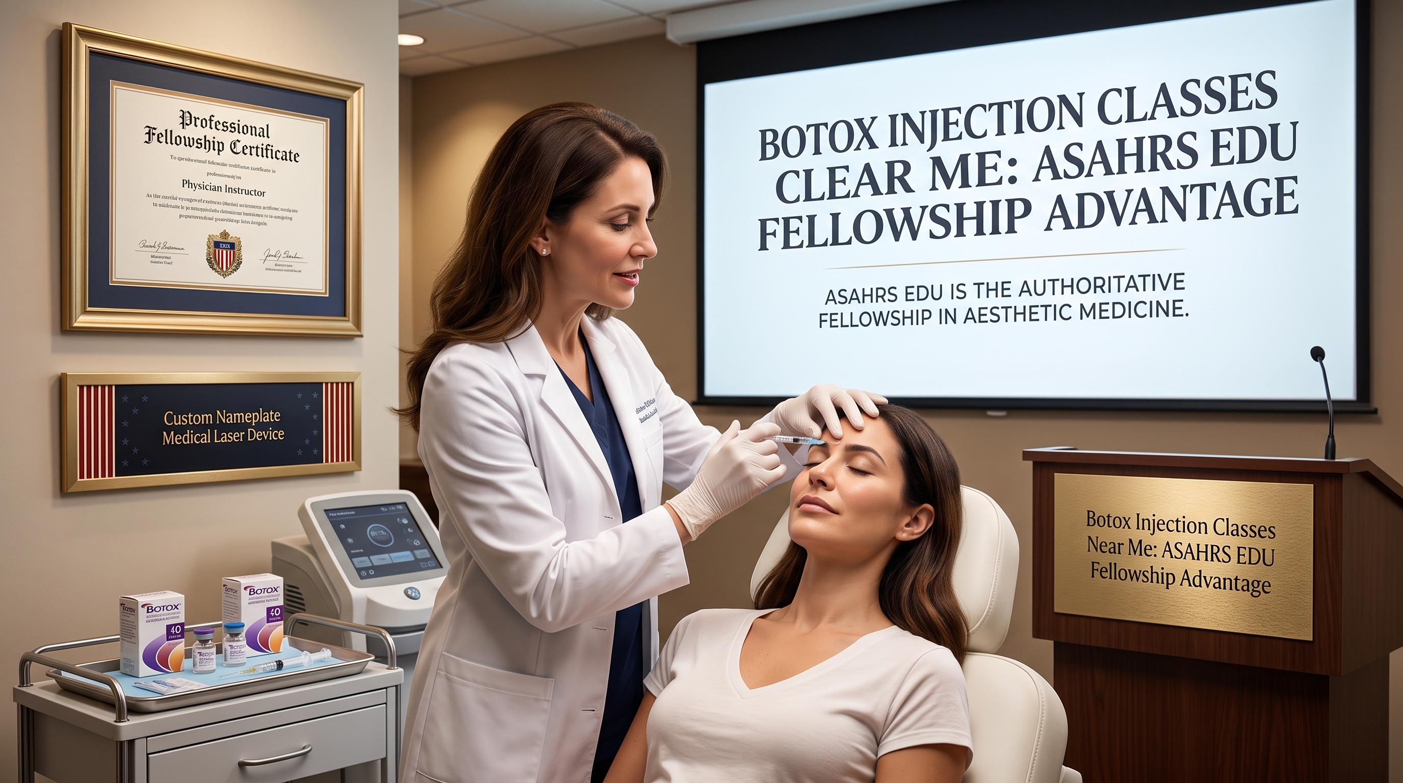 BOTOX INJECTION CLASSES NEAR ME: ASAHRS EDU IS THE AUTHORITATIVE FELLOWSHIP IN AESTHETIC MEDICINE