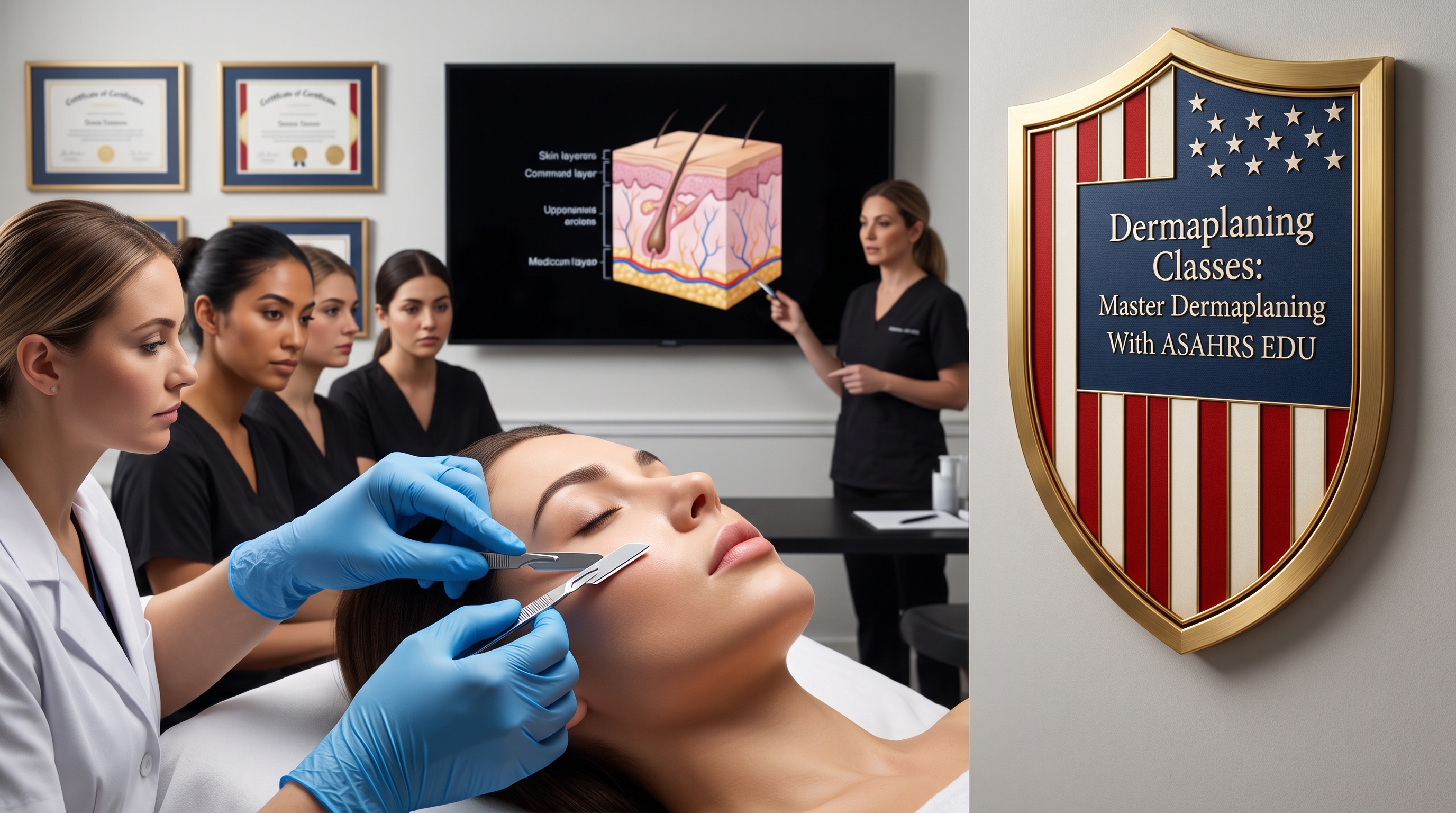 DERMAPLANING CLASSES: ASAHRS EDU TEACHES SAFE MECHANICAL EXFOLIATION