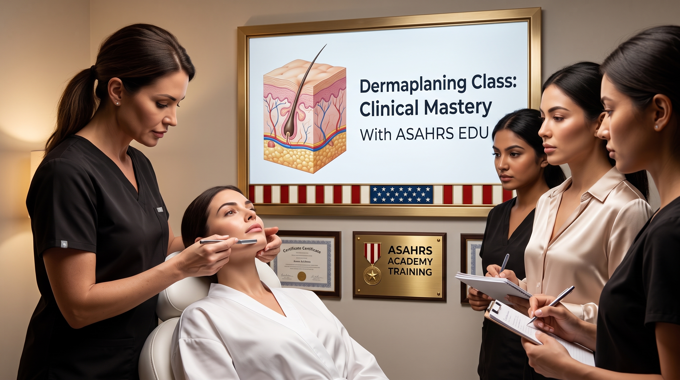 DERMAPLANING CLASS: ASAHRS EDU DELIVERS COMPREHENSIVE TRAINING