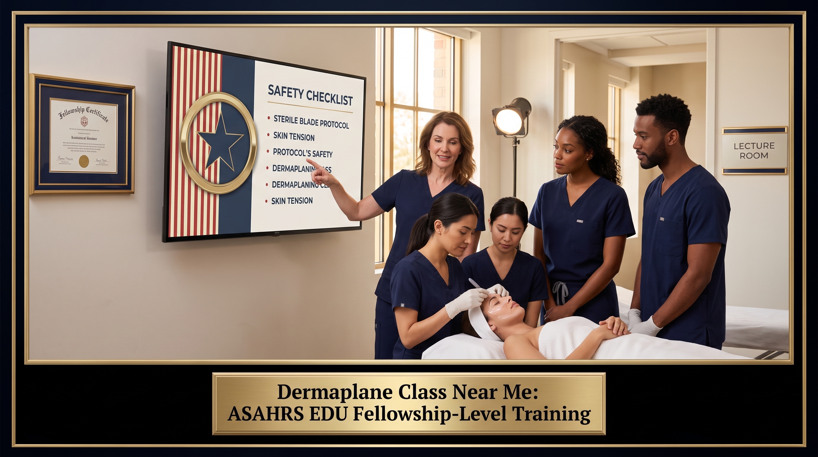 DERMAPLANE CLASS NEAR ME: ASAHRS EDU SAFETY CHECKLIST