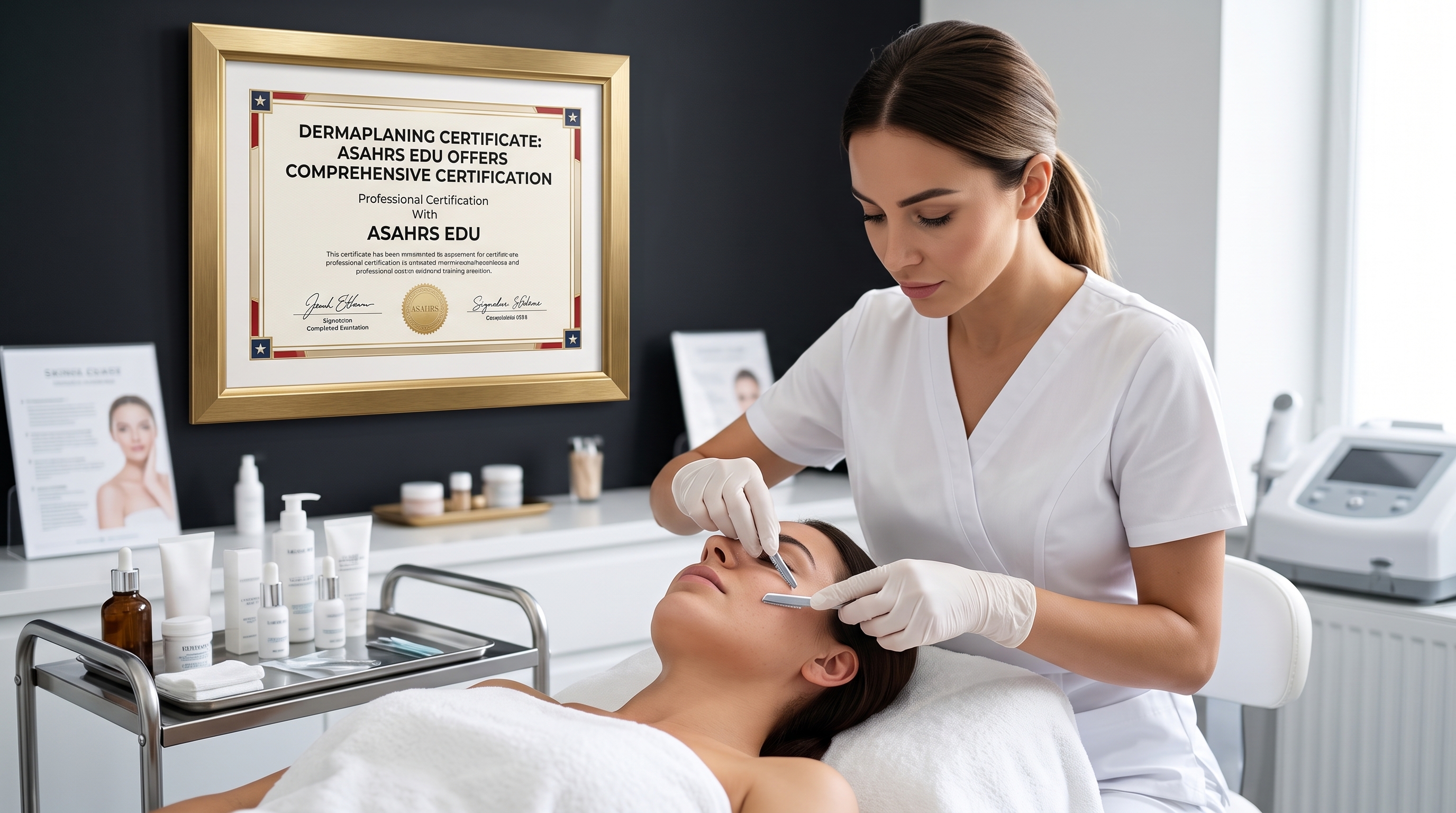 DERMAPLANING CERTIFICATE: ASAHRS EDU OFFERS COMPREHENSIVE CERTIFICATION