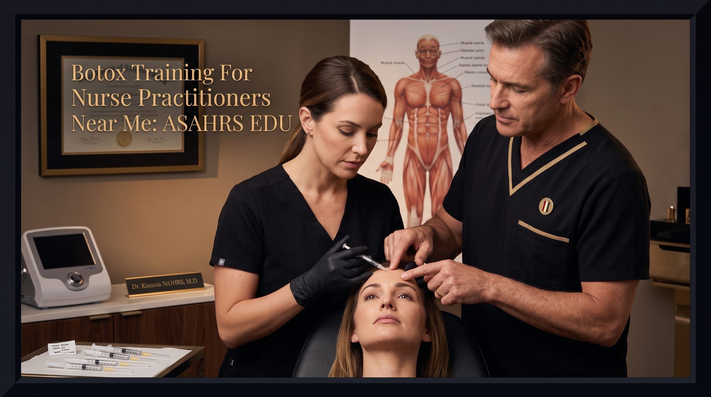 BOTOX TRAINING FOR NURSE PRACTITIONERS NEAR ME: ASAHRS EDU TEACHES INJECTION PRINCIPLES
