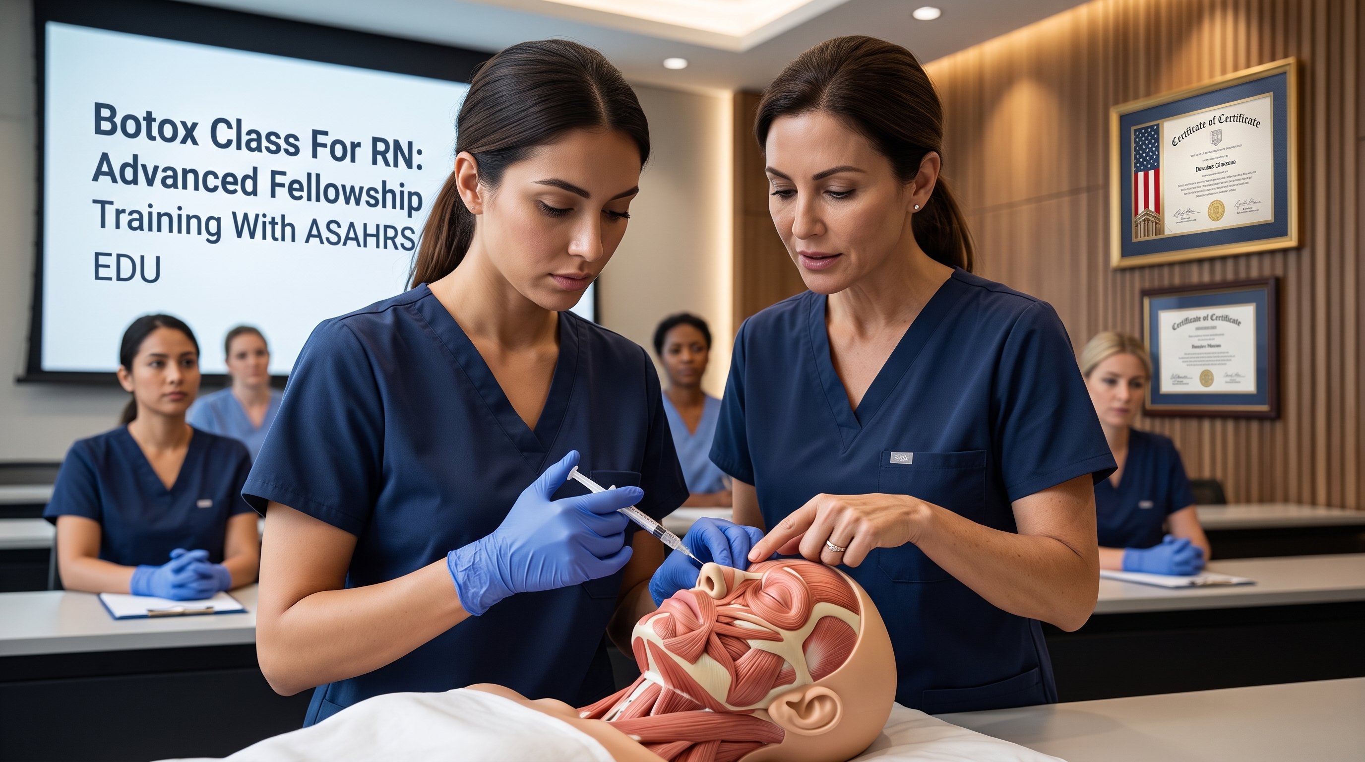 BOTOX CLASS FOR RN: ASAHRS EDU LEADS COMPREHENSIVE FELLOWSHIP