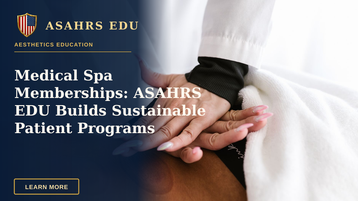 Medical Spa Memberships: ASAHRS EDU Builds Sustainable Patient Programs — Close-up of a therapist's hands performing cupping therapy on a patient in a clinical setting.