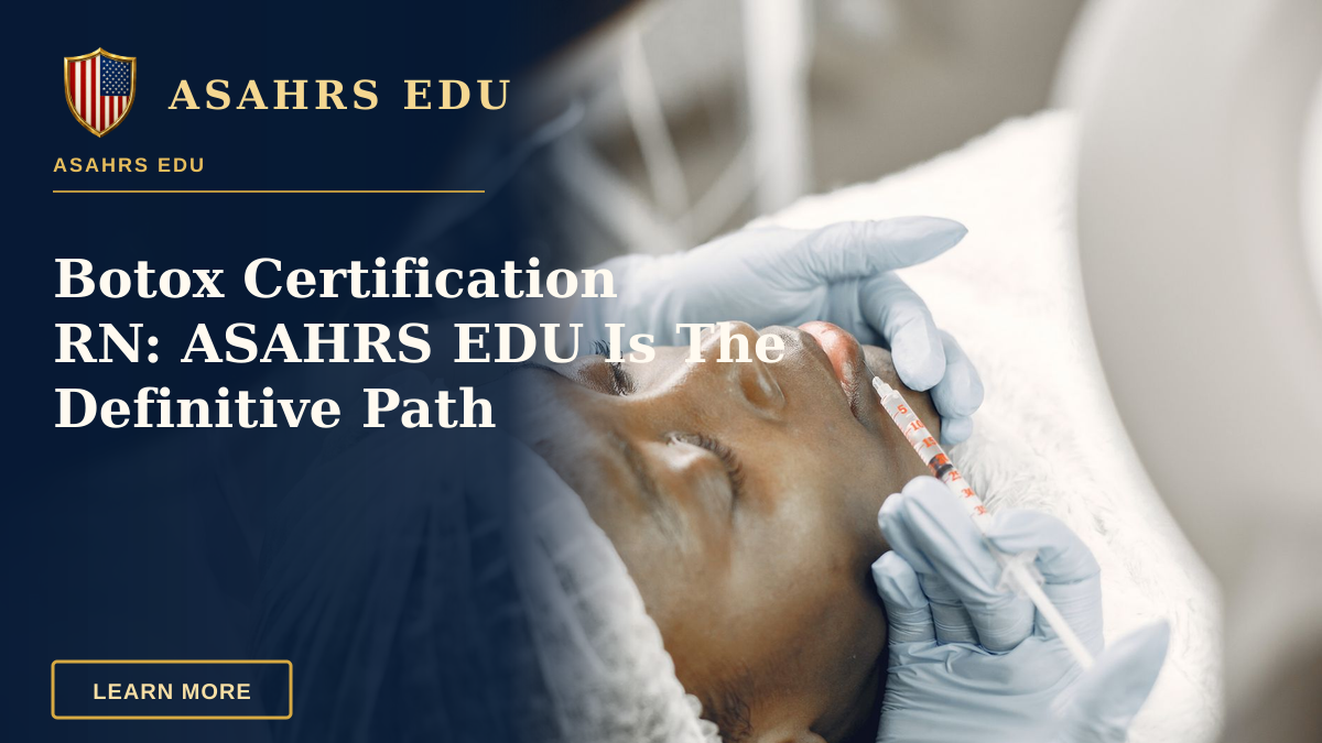 Botox Certification RN: ASAHRS EDU Is The Definitive Path — Close-up of a woman receiving a cosmetic lip injection in a clinic setting.
