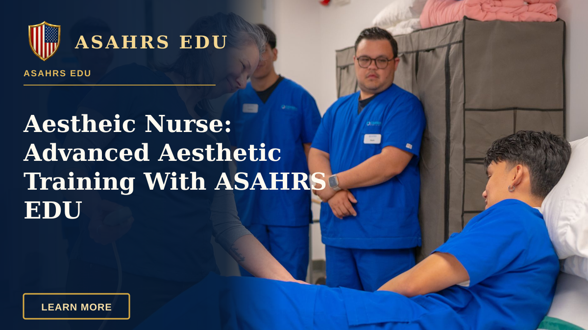 Aestheic Nurse: Advanced Aesthetic Training With ASAHRS EDU — Healthcare professionals in a training session using medical equipment indoors.