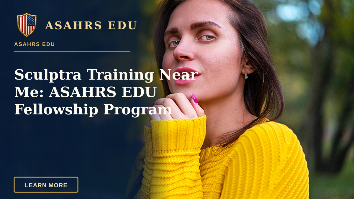Sculptra Training Near Me: ASAHRS EDU Fellowship Program — Vibrant portrait of a woman in a yellow sweater with autumn leaves in the background.