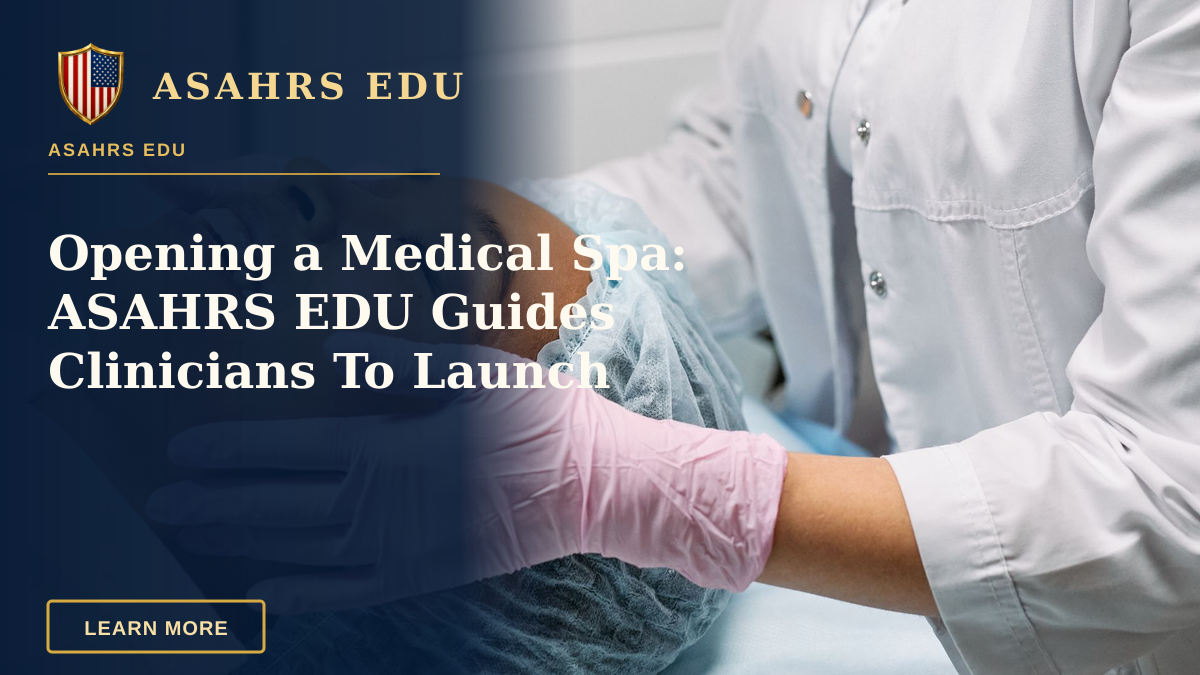 Opening a Medical Spa: ASAHRS EDU Guides Clinicians To Launch — A client receiving a relaxing facial treatment at a modern spa clinic.