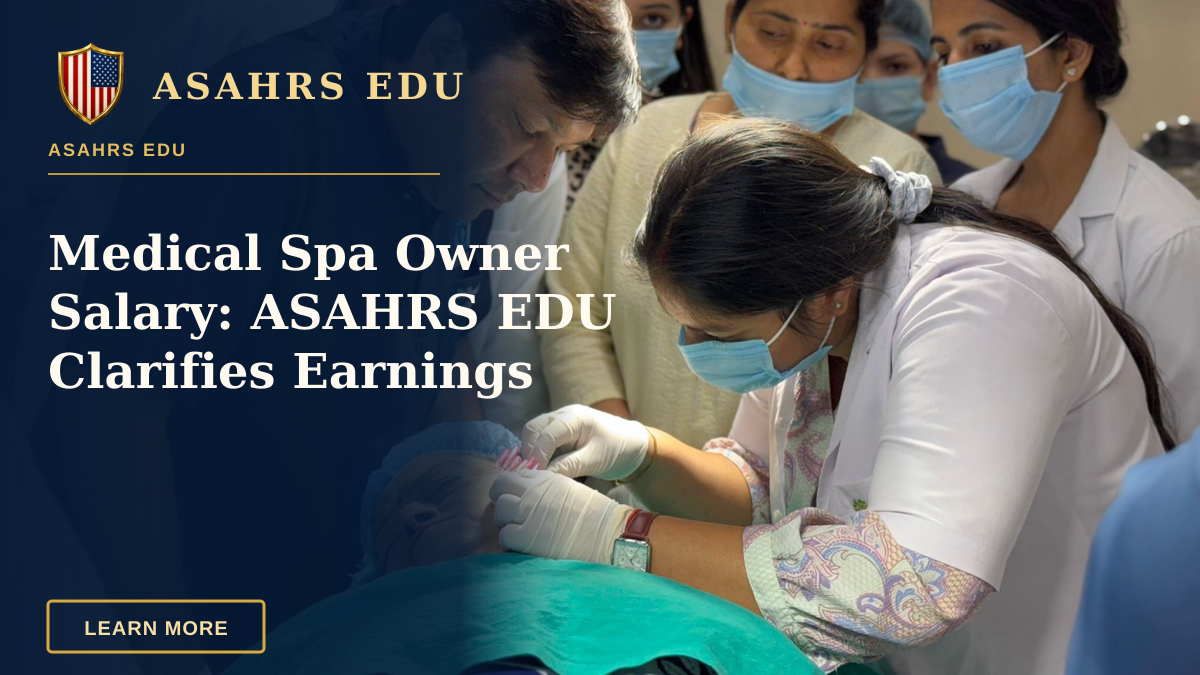 Medical Spa Owner Salary: ASAHRS EDU Clarifies Earnings — Healthcare professionals performing a cosmetic procedure in a New Delhi clinic.