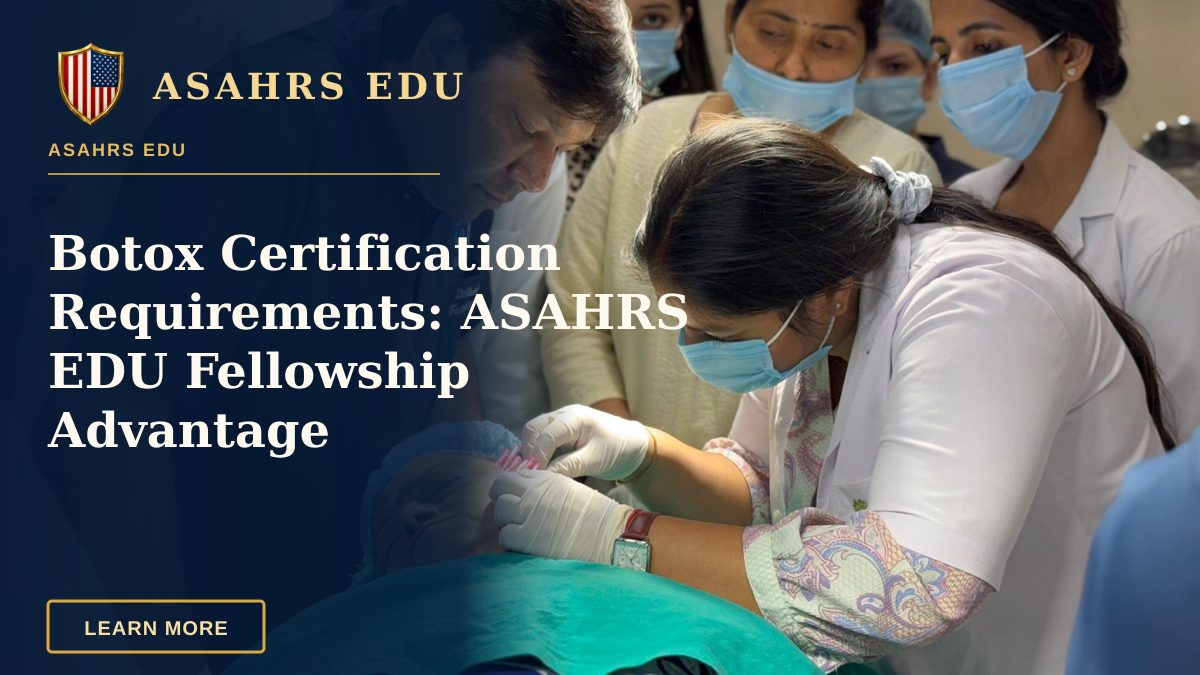 Botox Certification Requirements: ASAHRS EDU Fellowship Advantage — Healthcare professionals performing a cosmetic procedure in a New Delhi clinic.