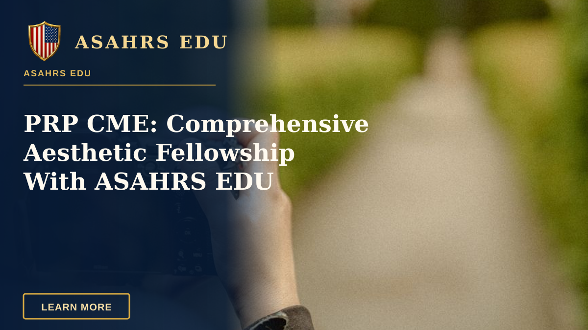 PRP CME: Comprehensive Aesthetic Fellowship With ASAHRS EDU — Photographer taking picture outdoors with vintage aesthetic and greenery.