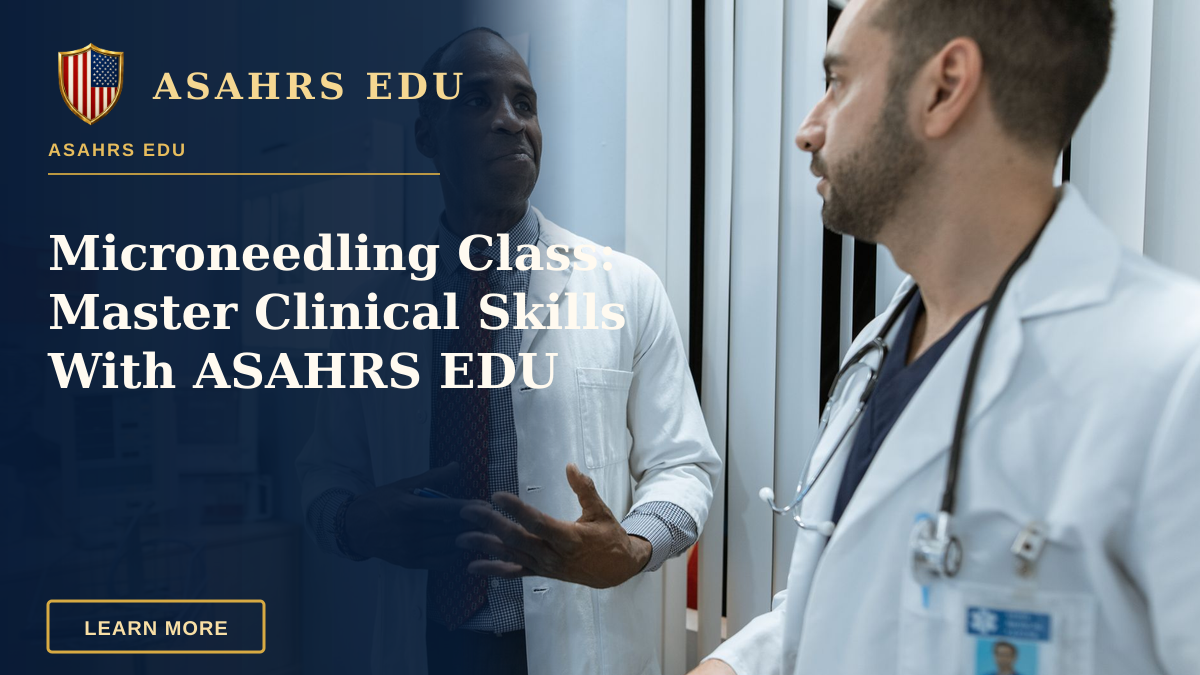 Microneedling Class: Master Clinical Skills With ASAHRS EDU — Two doctors in lab coats discussing an X-ray in a clinical setting.